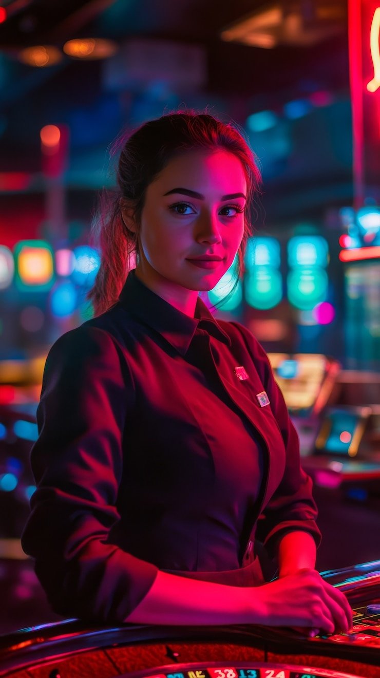 Mesin slot digital yang menarik dengan kombinasi simbol berwarna cerah